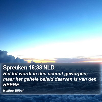 Spreuken 16:33 NLD Bible Verse Image