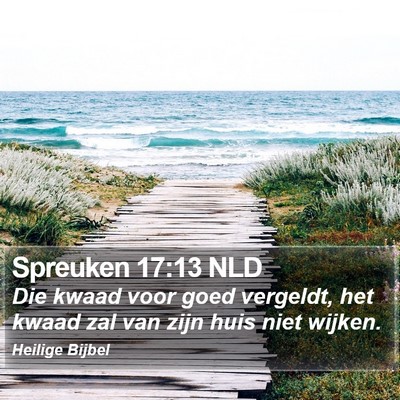 Spreuken 17:13 NLD Bible Verse Image