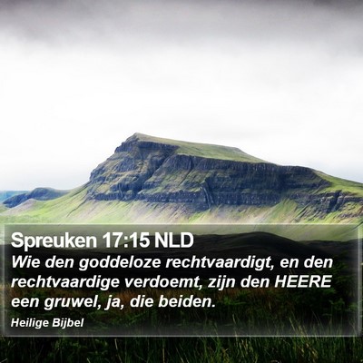 Spreuken 17:15 NLD Bible Verse Image
