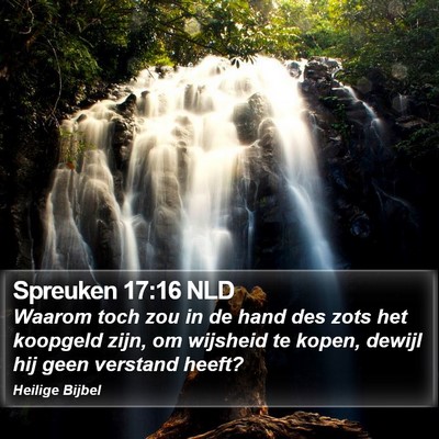 Spreuken 17:16 NLD Bible Verse Image