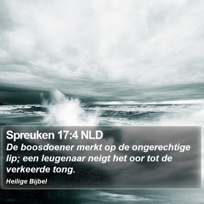 Spreuken 17:4 NLD Bible Verse Image