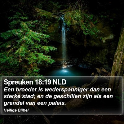 Spreuken 18:19 NLD Bible Verse Image