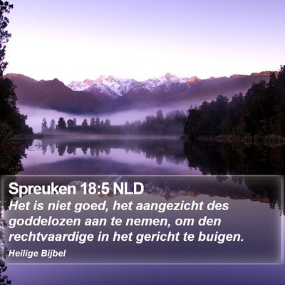 Spreuken 18:5 NLD Bible Verse Image