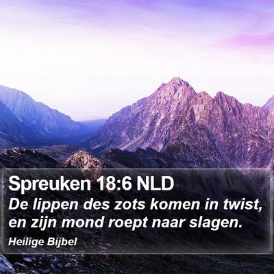 Spreuken 18:6 NLD Bible Verse Image