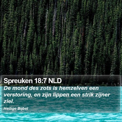Spreuken 18:7 NLD Bible Verse Image