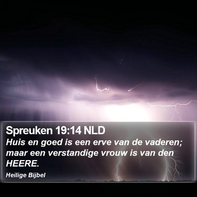 Spreuken 19:14 NLD Bible Verse Image