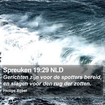 Spreuken 19:29 NLD Bible Verse Image