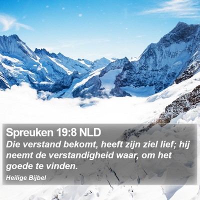 Spreuken 19:8 NLD Bible Verse Image