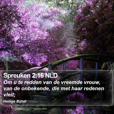 Spreuken 2:16 NLD Bible Verse Image
