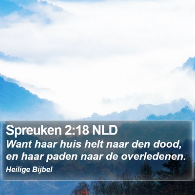 Spreuken 2:18 NLD Bible Verse Image