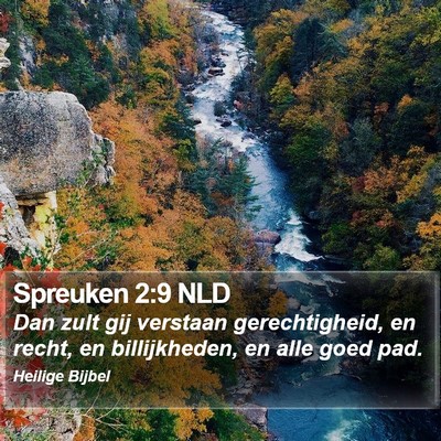 Spreuken 2:9 NLD Bible Verse Image