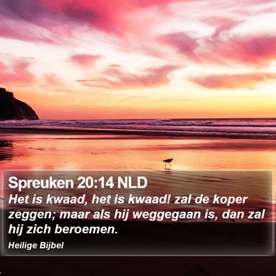Spreuken 20:14 NLD Bible Verse Image