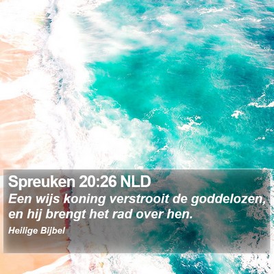 Spreuken 20:26 NLD Bible Verse Image