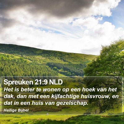 Spreuken 21:9 NLD Bible Verse Image