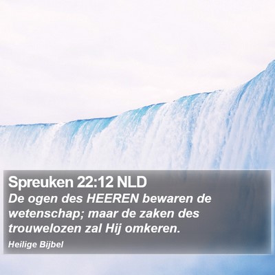 Spreuken 22:12 NLD Bible Verse Image