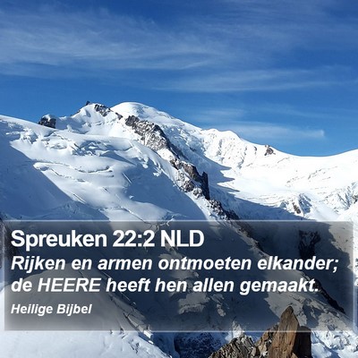 Spreuken 22:2 NLD Bible Verse Image
