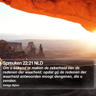 Spreuken 22:21 NLD Bible Verse Image