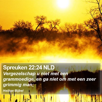Spreuken 22:24 NLD Bible Verse Image