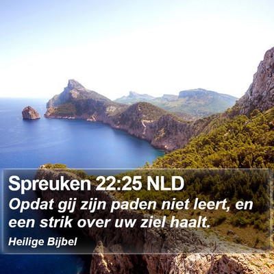 Spreuken 22:25 NLD Bible Verse Image
