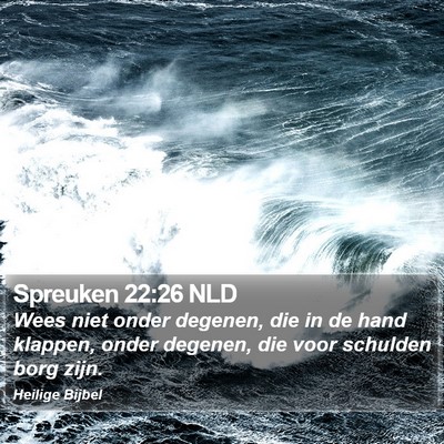 Spreuken 22:26 NLD Bible Verse Image