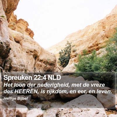 Spreuken 22:4 NLD Bible Verse Image