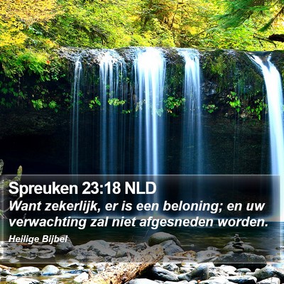 Spreuken 23:18 NLD Bible Verse Image