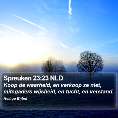 Spreuken 23:23 NLD Bible Verse Image