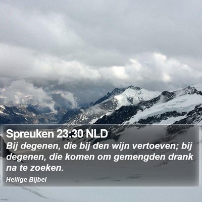 Spreuken 23:30 NLD Bible Verse Image