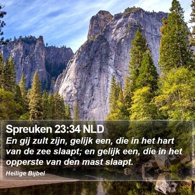 Spreuken 23:34 NLD Bible Verse Image