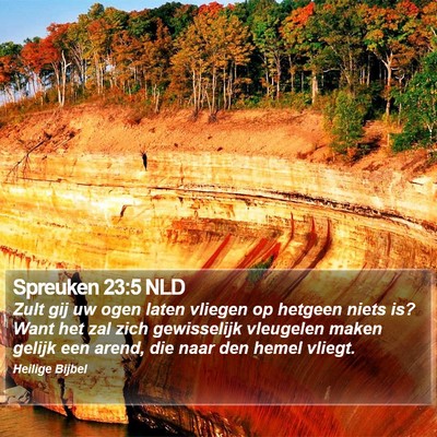 Spreuken 23:5 NLD Bible Verse Image