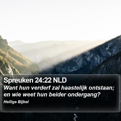 Spreuken 24:22 NLD Bible Verse Image