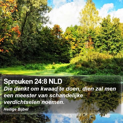 Spreuken 24:8 NLD Bible Verse Image