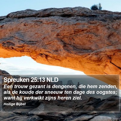 Spreuken 25:13 NLD Bible Verse Image