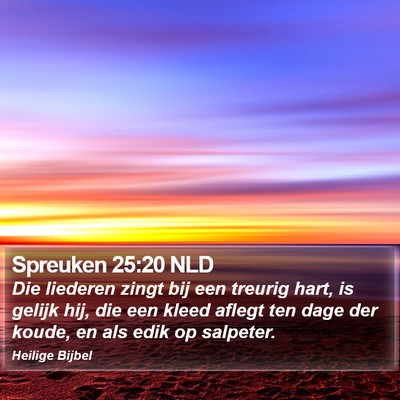 Spreuken 25:20 NLD Bible Verse Image