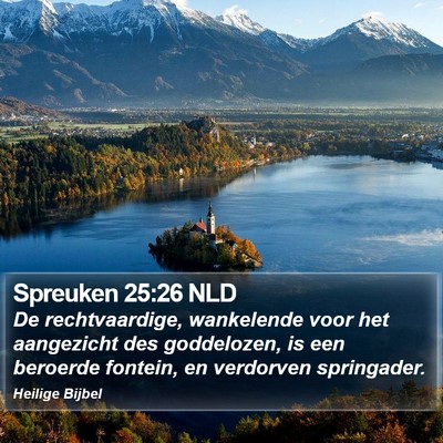 Spreuken 25:26 NLD Bible Verse Image