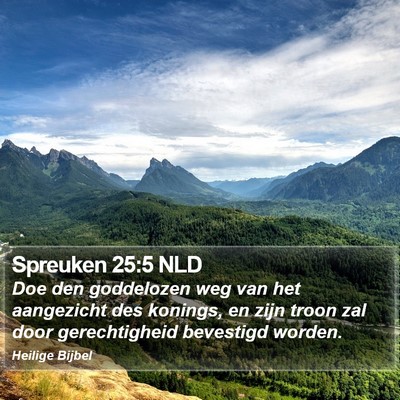 Spreuken 25:5 NLD Bible Verse Image