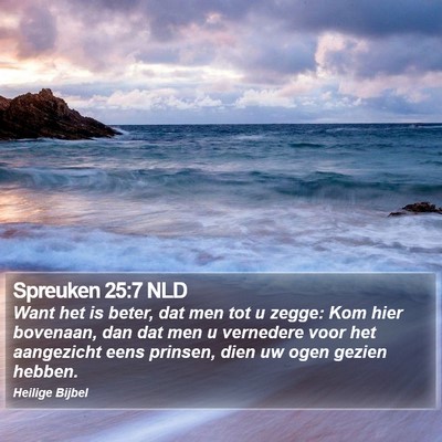 Spreuken 25:7 NLD Bible Verse Image