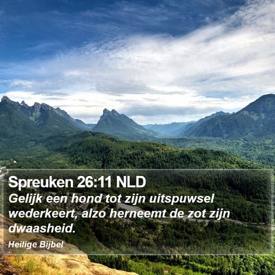Spreuken 26:11 NLD Bible Verse Image