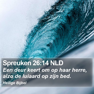 Spreuken 26:14 NLD Bible Verse Image