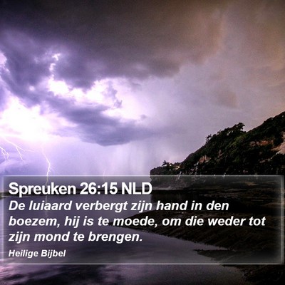 Spreuken 26:15 NLD Bible Verse Image