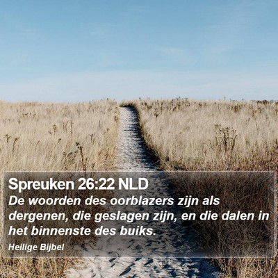 Spreuken 26:22 NLD Bible Verse Image