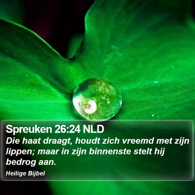 Spreuken 26:24 NLD Bible Verse Image