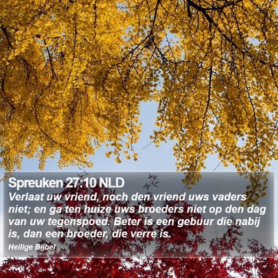 Spreuken 27:10 NLD Bible Verse Image