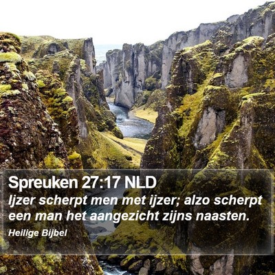 Spreuken 27:17 NLD Bible Verse Image