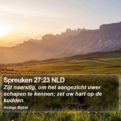 Spreuken 27:23 NLD Bible Verse Image