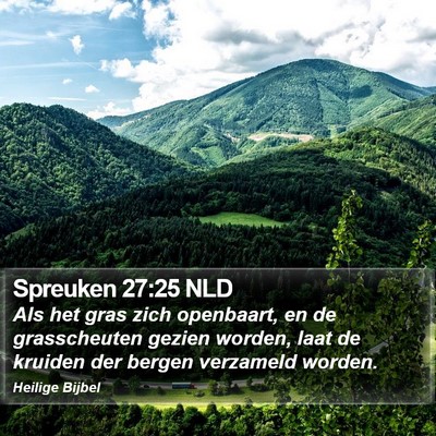 Spreuken 27:25 NLD Bible Verse Image