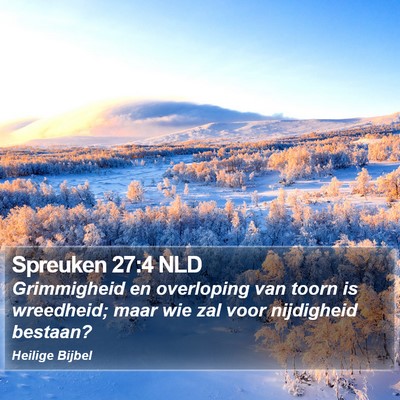 Spreuken 27:4 NLD Bible Verse Image