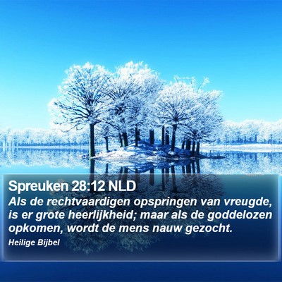 Spreuken 28:12 NLD Bible Verse Image
