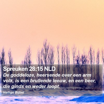 Spreuken 28:15 NLD Bible Verse Image