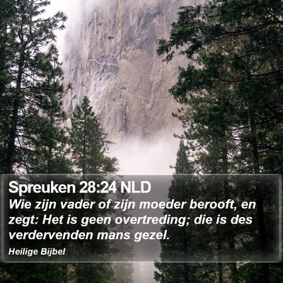 Spreuken 28:24 NLD Bible Verse Image